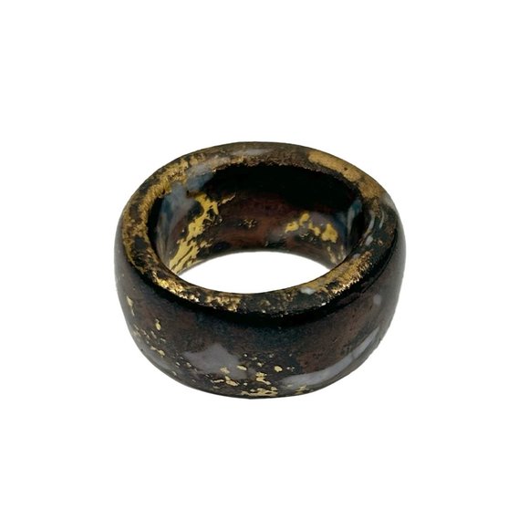 Handmade Mocha Porcelain Ring 🤎 - Picture 5 of 5